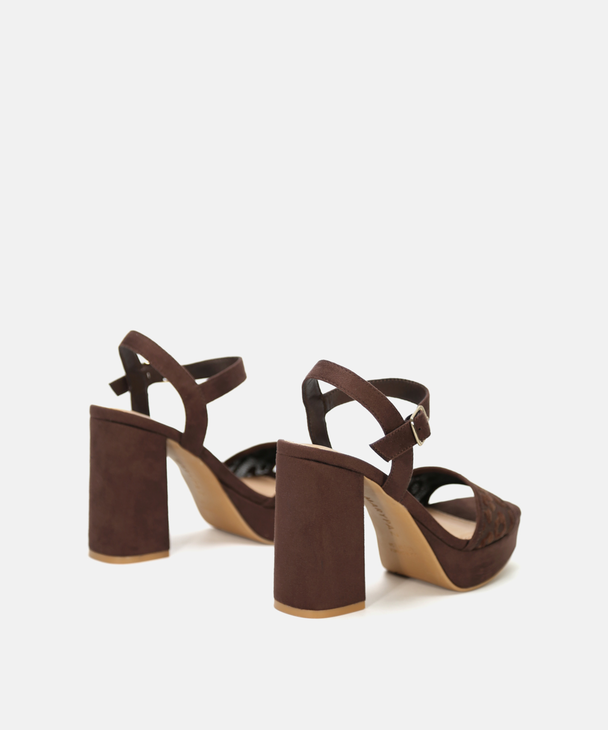 Sandalia tac&oacute;n plataforma rejilla image number null